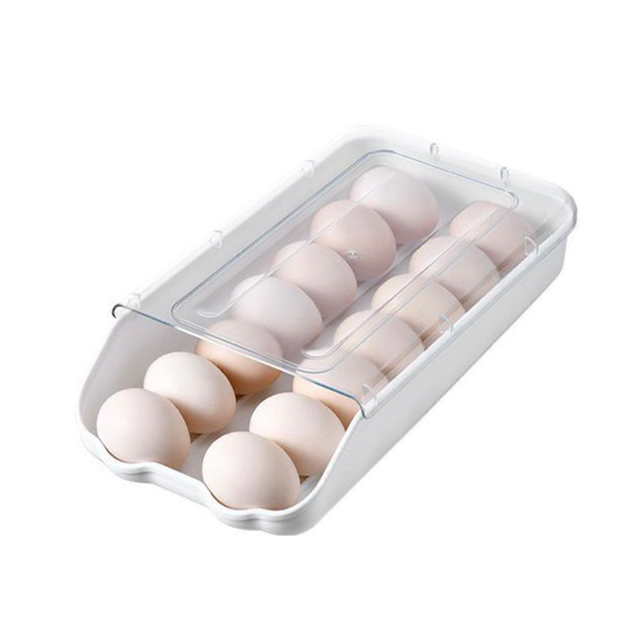 Contenedor para refrigerador con 14 compartimentos para huevos