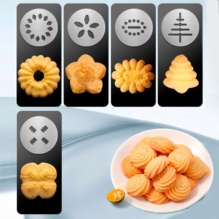 Pressa per Biscotti con Stampi e Ugelli