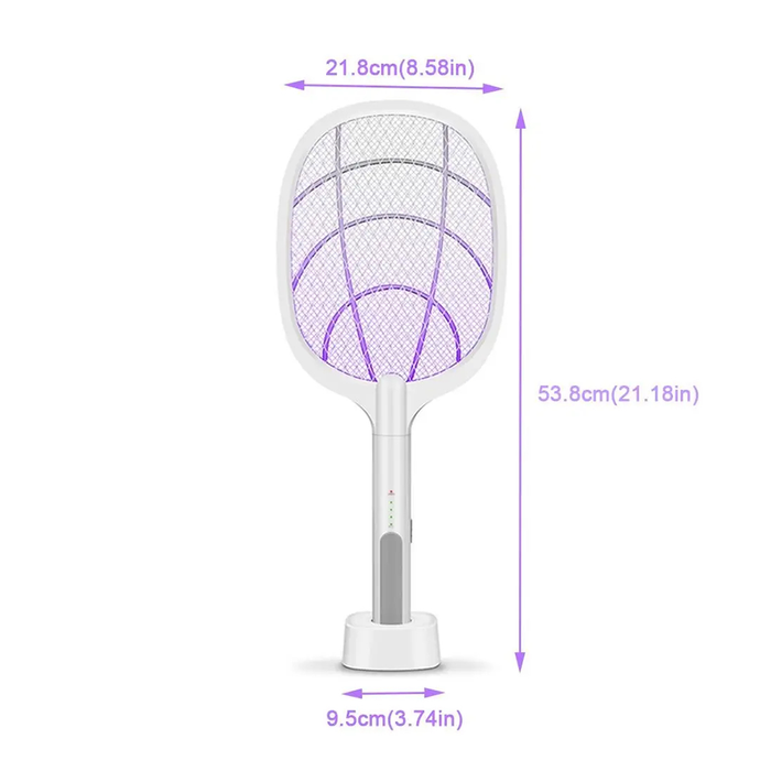 Racchetta Zanzare Elettrica Ricaricabile con Base