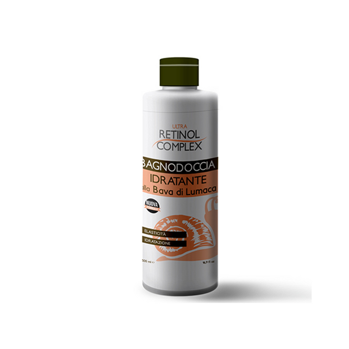 Gel de ducha hidratante con complejo de retinol y baba de caracol