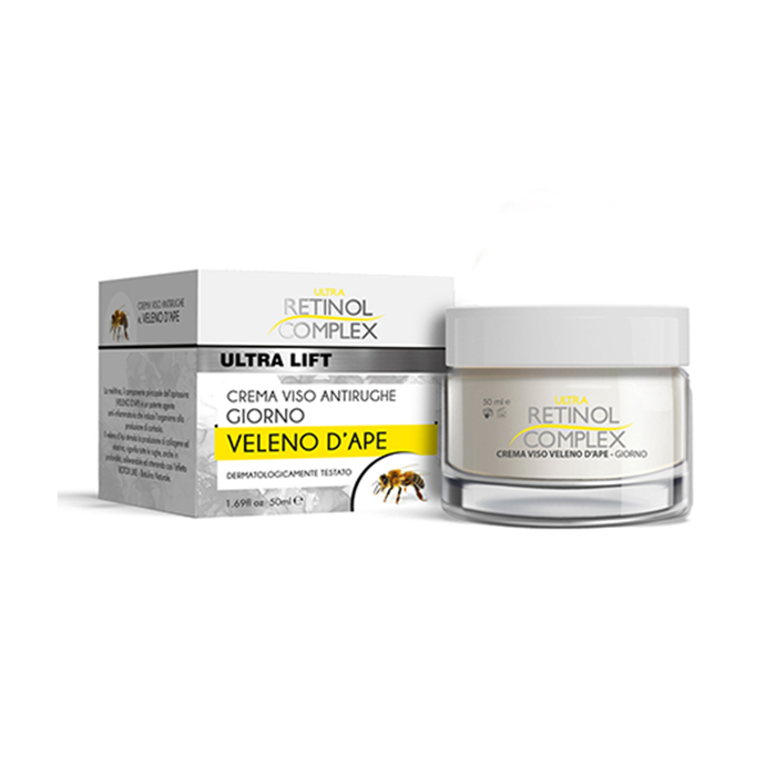 Crema facial antiarrugas con complejo de retinol y veneno de abeja (50 ml)