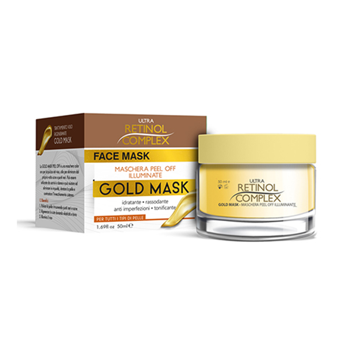 Mascarilla exfoliante dorada con complejo de retinol 50 ml