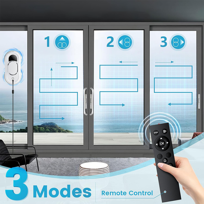 Robot limpiacristales inteligente con control remoto