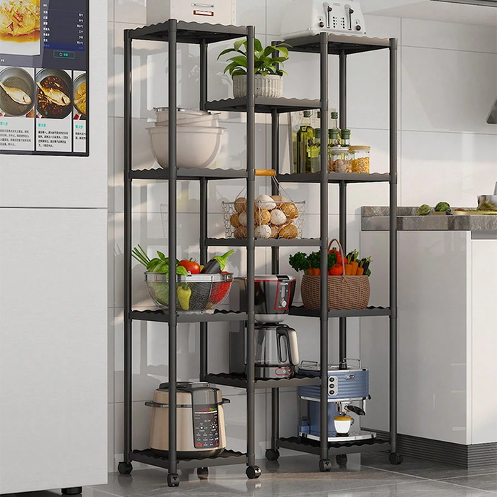 Scaffale a 11 Ripiani con Ruote