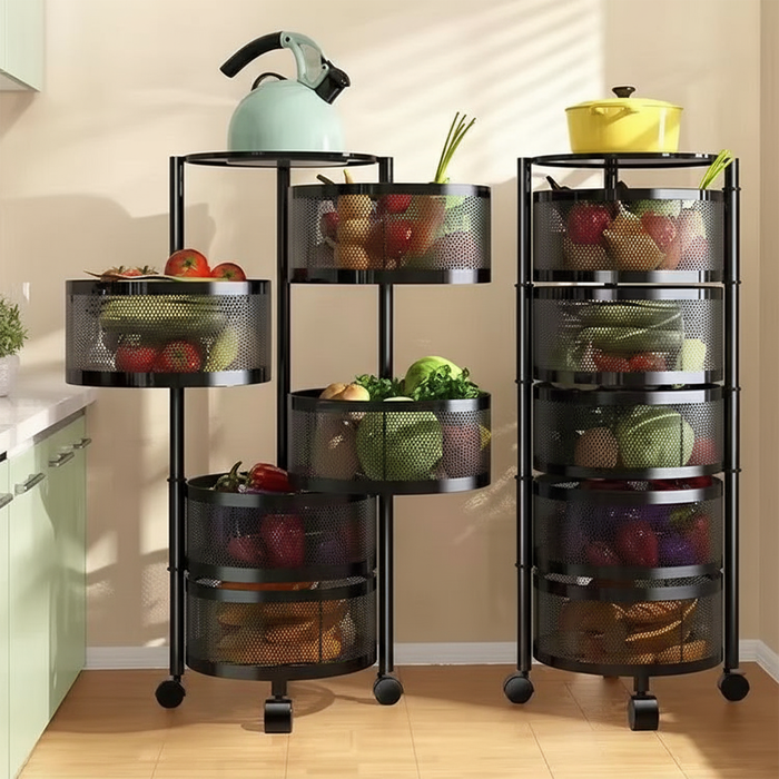 Scaffale Girevole da Cucina a 5 Livelli