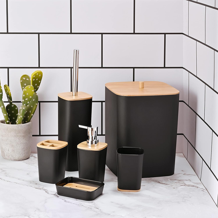 Accessori Coordinati da Bagno 6 Pezzi