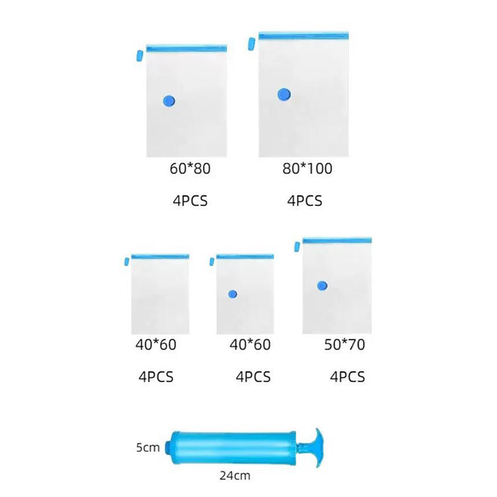 Sacchetti Sottovuoto Salvaspazio con Pompa
