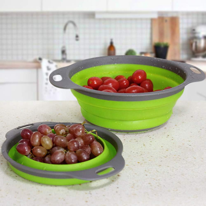 Colador de silicona plegable