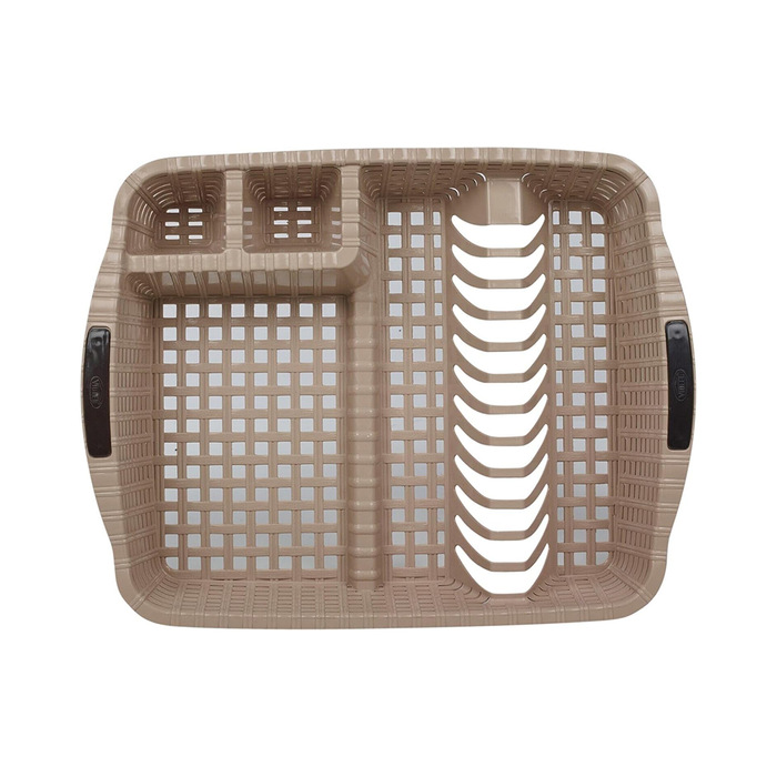 Escurridor de platos multifuncional con bandeja de goteo