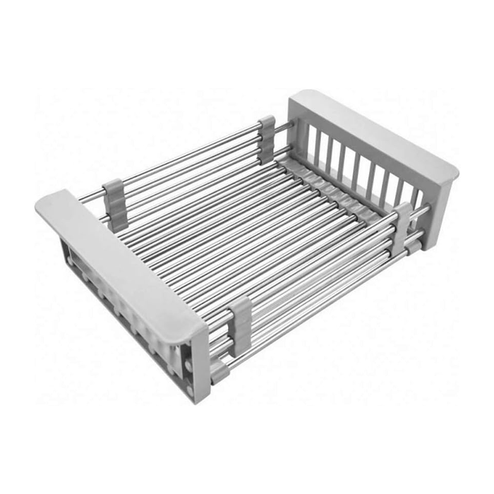 Soporte ajustable para fregadero con escurridor de platos