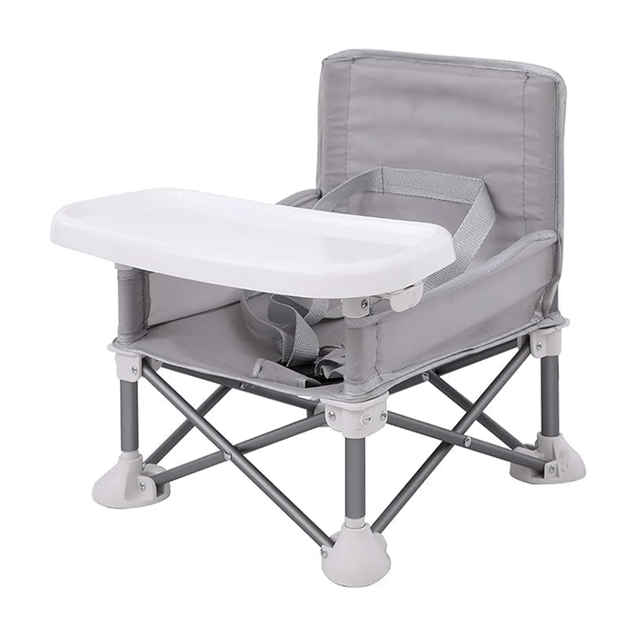 Silla alta plegable con bandeja extraíble