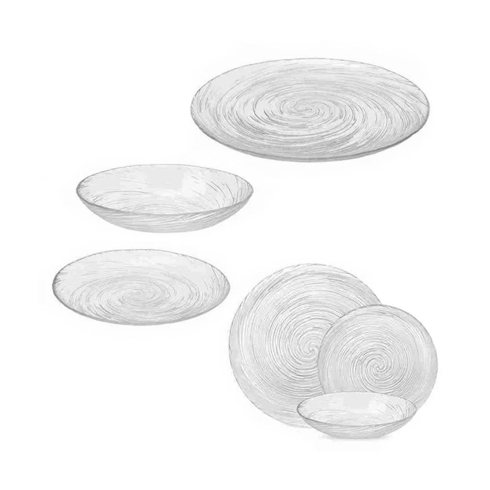 Servicio de mesa de vidrio de 12 piezas