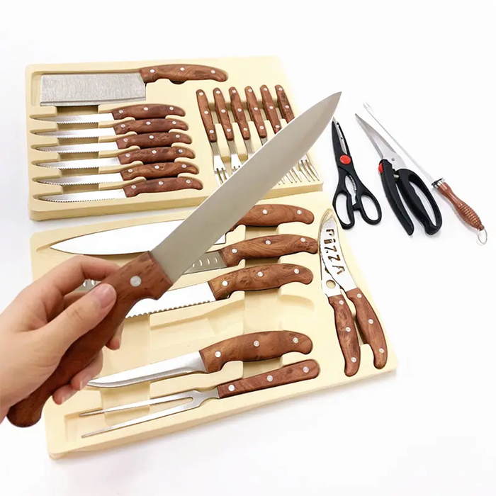 Juego de 25 utensilios de cocina con estuche