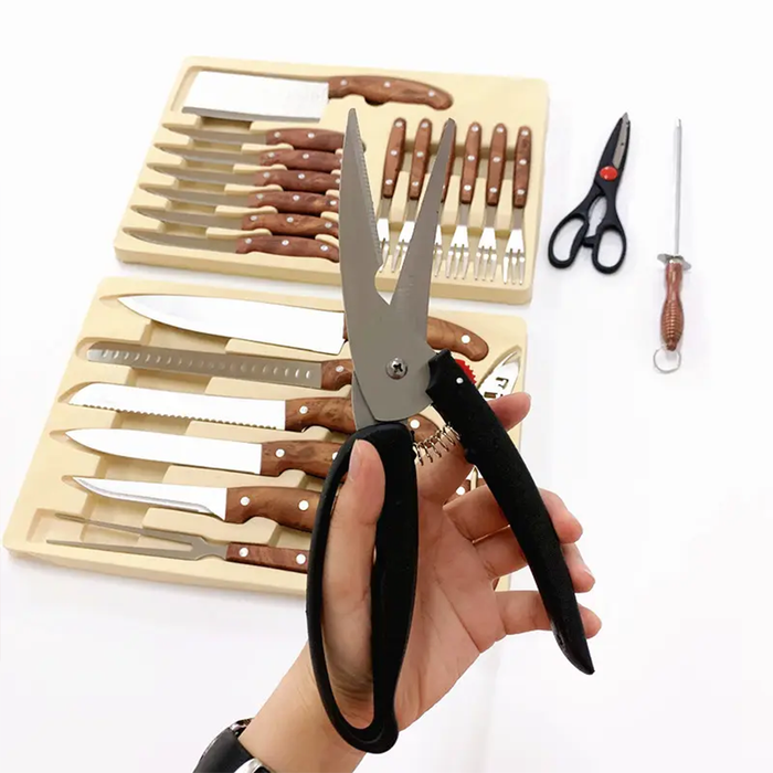 Juego de 25 utensilios de cocina con estuche