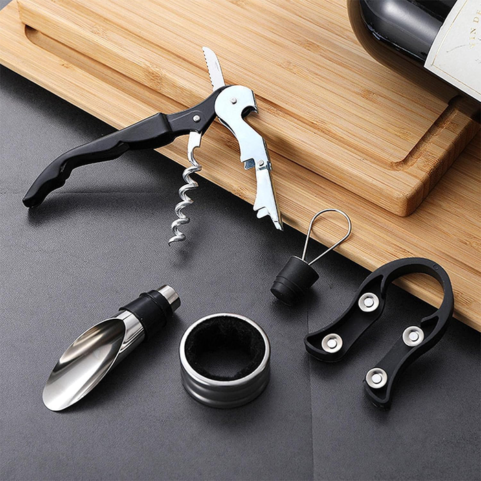 Juego de abridor de botellas de vino 5 en 1