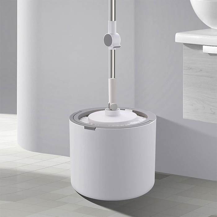 Juego de limpieza de suelos con fregona y cubo