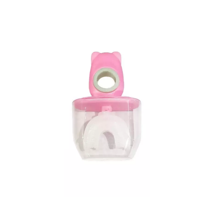 Cepillo de dientes de silicona en forma de U para niños