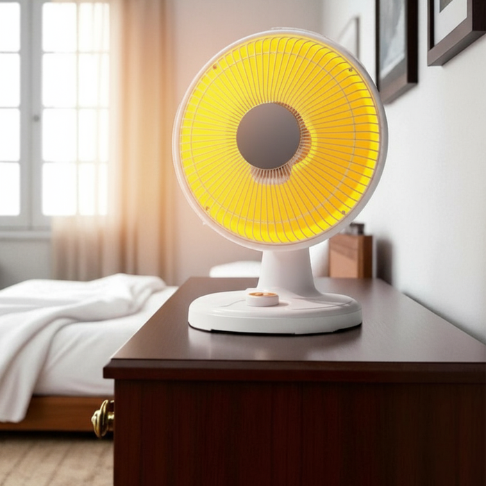 Vinco Stufa a Parabola Elettrica in Fibra di Carbonio 600W