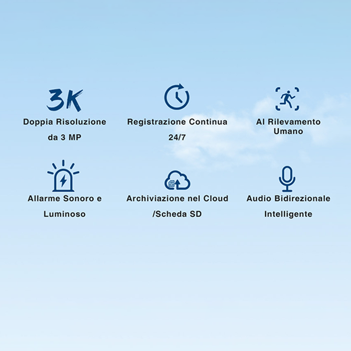 Telecamera Wi-Fi da Esterno 2.5K con Doppia Lente
