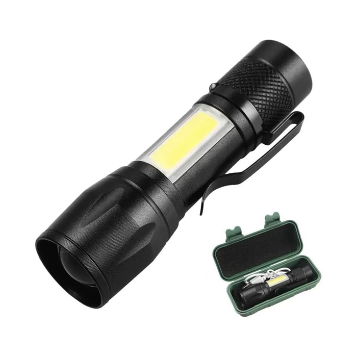 Torcia LED Compatta Impermeabile con Ricarica USB