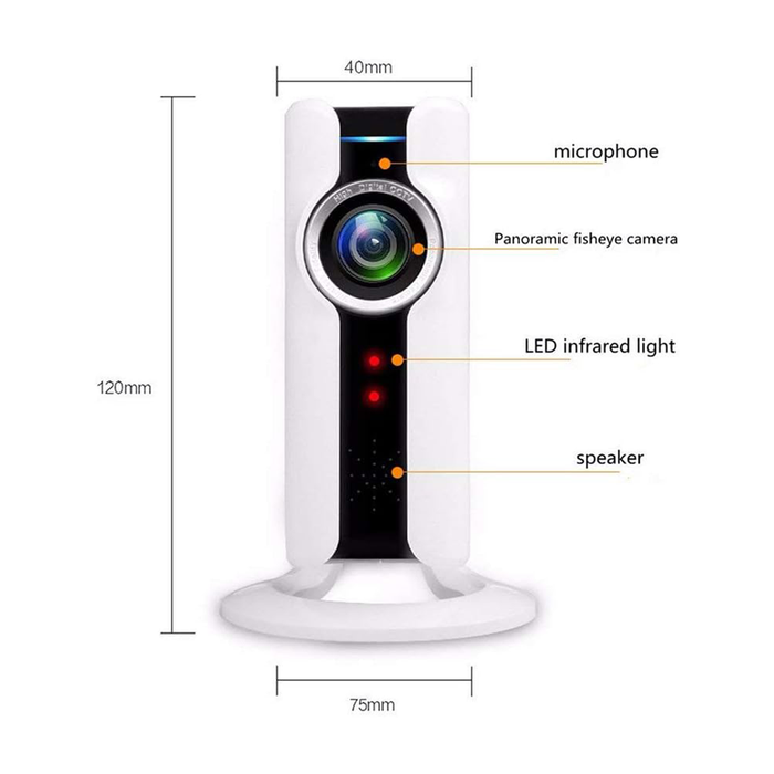 Cámara de red inalámbrica HD de 180°