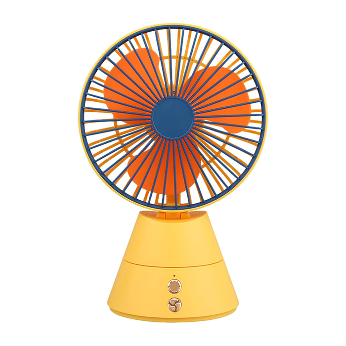 Ventilatore da Tavolo Ricaricabile USB con Luce Notturna