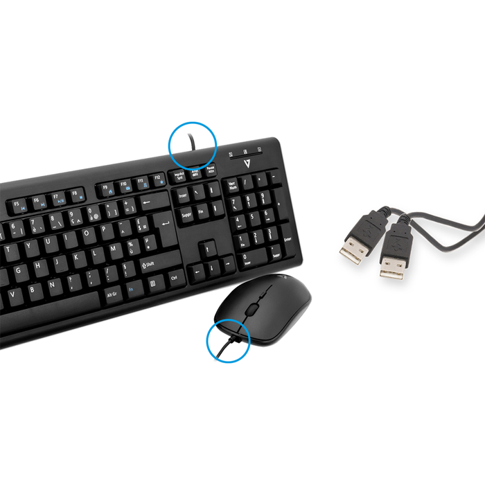 Tastiera e Mouse Cablati USB