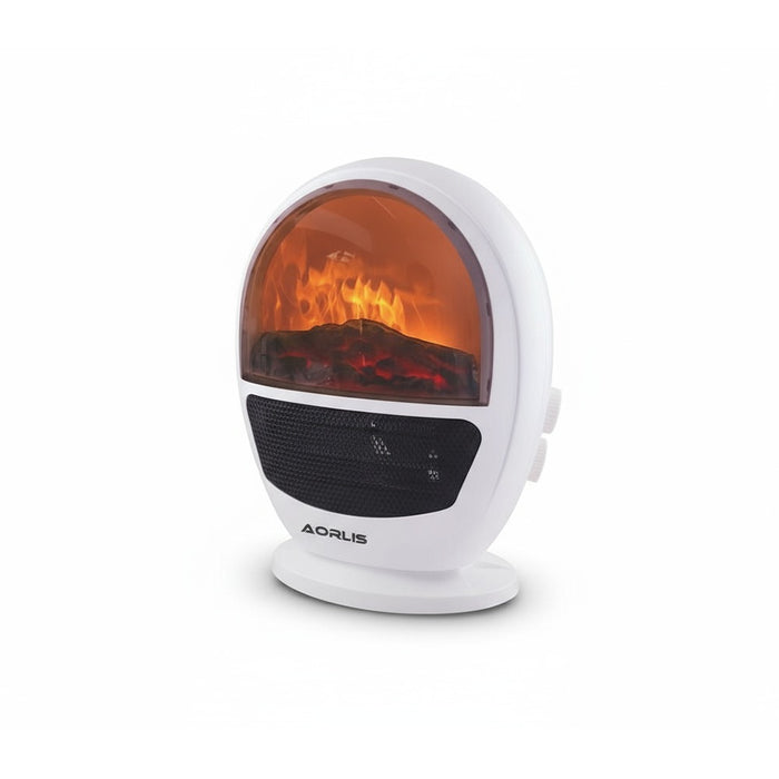 Termoventilatore Elettrico Effetto Caminetto con Fiamma
