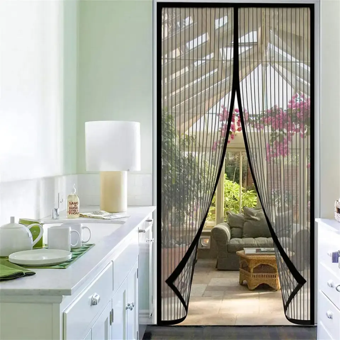 Mosquitera Magnética para Puerta Cierre Automático
