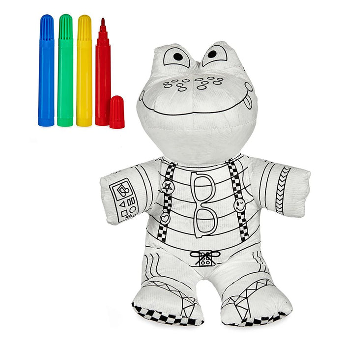 Peluche da Colorare Lavabile con Pennarelli Inclusi