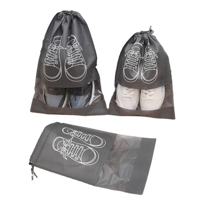 Sacchetto Porta Scarpe da Viaggio con Finestra Trasparente Antipolvere