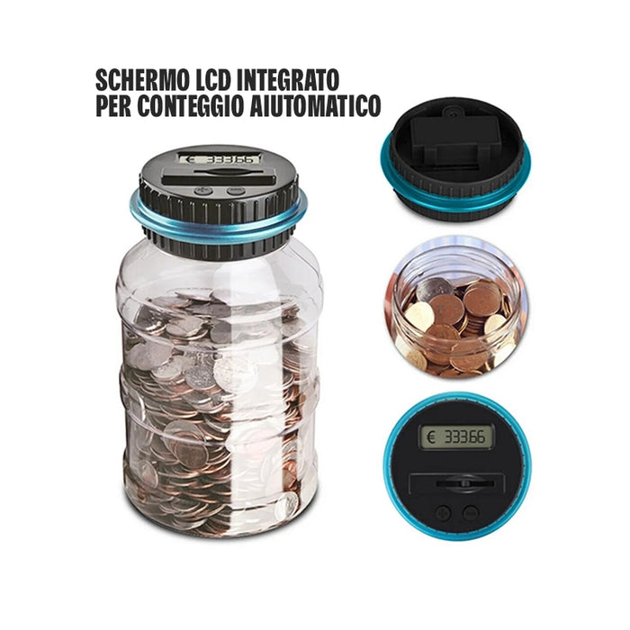 Hucha digital con contador LCD