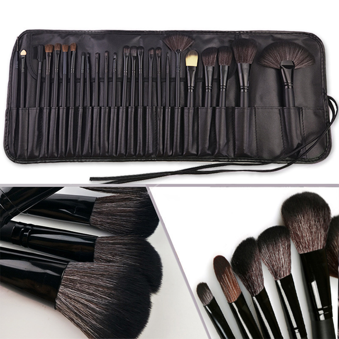Pennelli Trucco Set da 24 Pezzi con Custodia