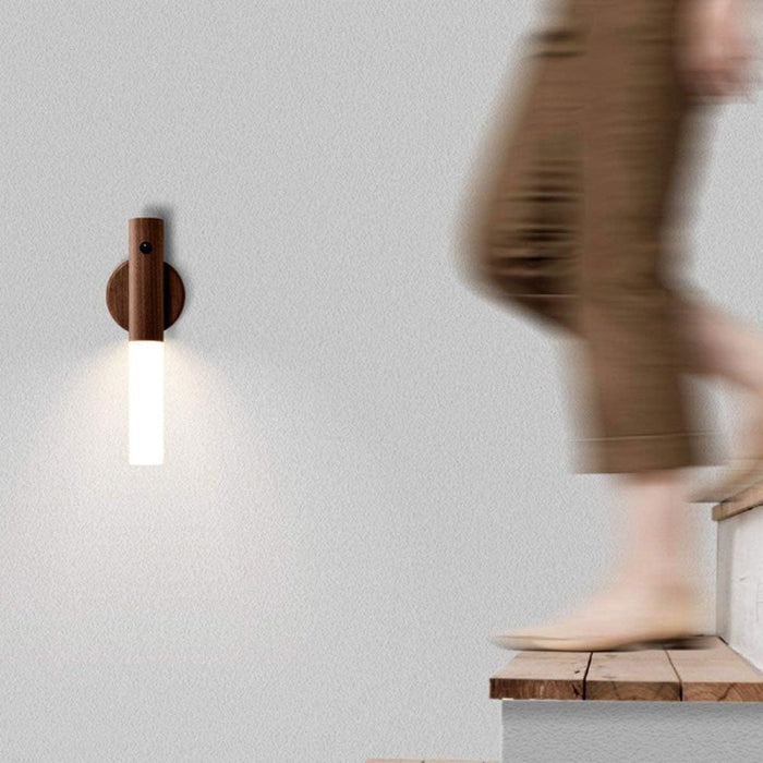 Elegance Light Wood Luz LED adhesiva con sensor de movimiento