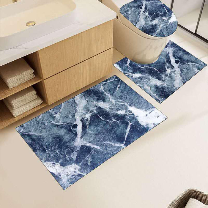 Tappeti Antiscivolo e Copri Water - Set Bagno 4 Pezzi