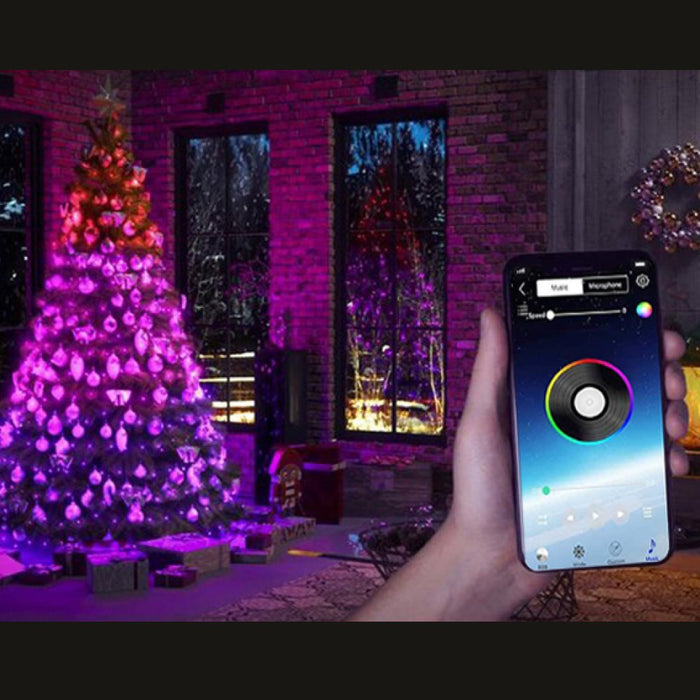 Color Navidad Bluetooth RGB Luces de Navidad 10m con App