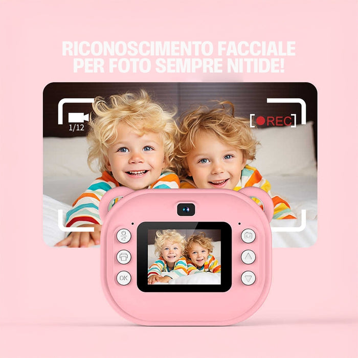 Mini cámara de fotos para niños, impresión instantánea y diversión sin límites