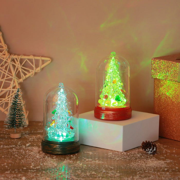 Mini campana de Navidad con luces LED