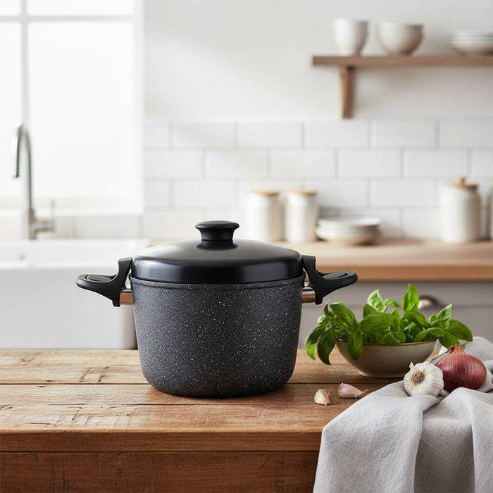 Pentola Cucinapasta Antiaderente con Coperchio in Vetro