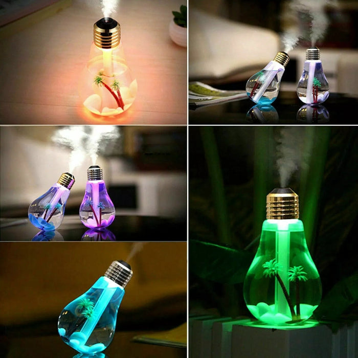 Terapia de luz, difusor de aromas LED en forma de bombilla