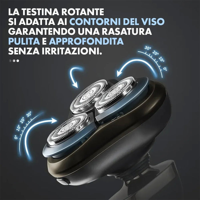 DSP 3D Electric Shaver - Afeitadora recargable y resistente al agua