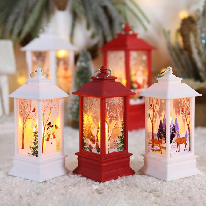 Mini linterna LED con motivo navideño