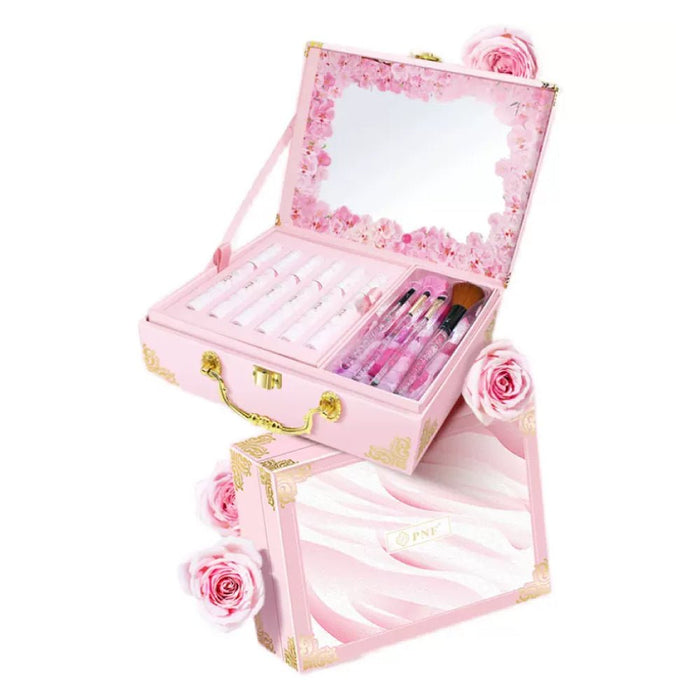 Beauty Box Set de 13 Accesorios y Espejo Interior