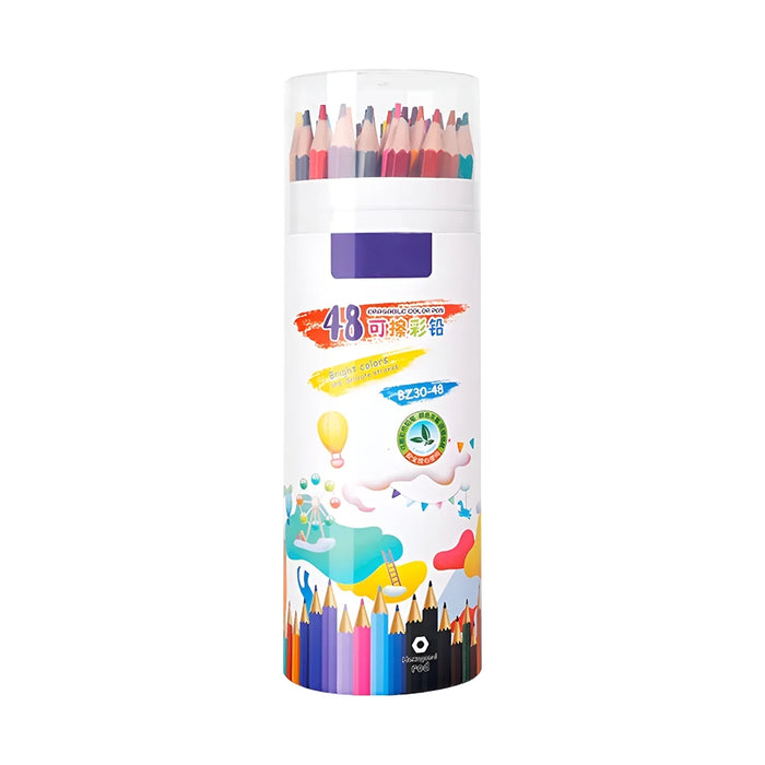 Matite Colorate Acquerellabili e Cancellabili 48 Colori