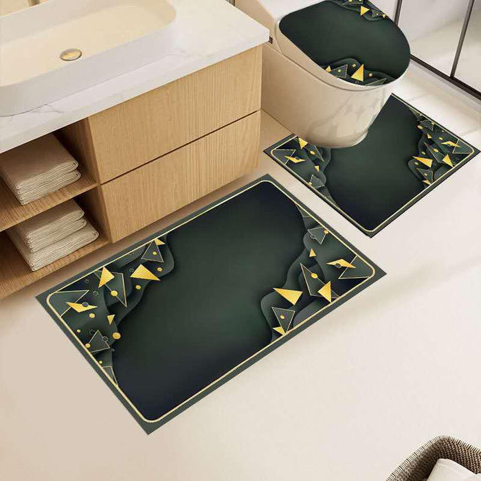 Tappeti Antiscivolo e Copri Water - Set Bagno 4 Pezzi
