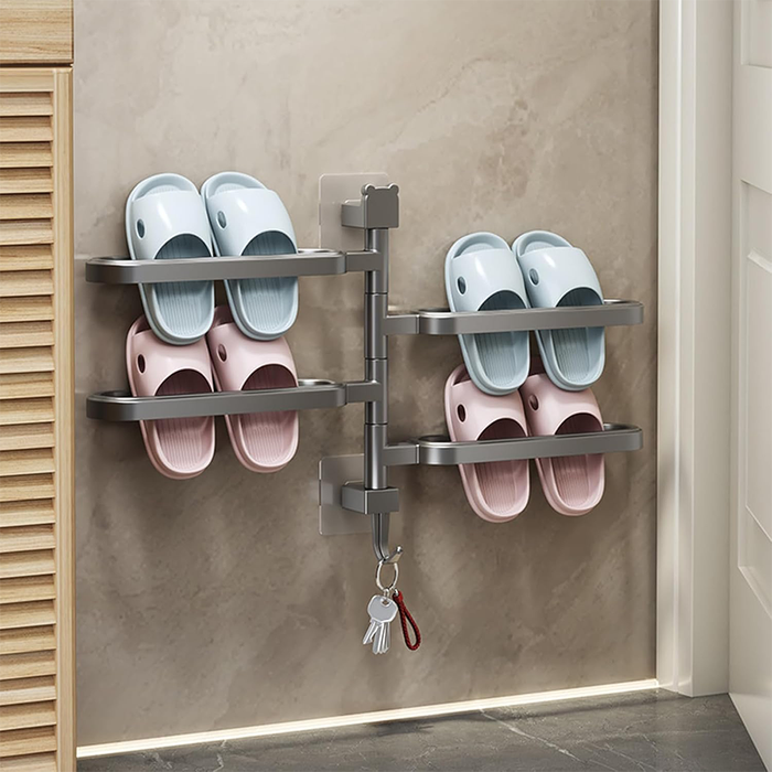 Portasciugamani Multiuso da Parete Senza Fori per Bagno Cucina Balcone