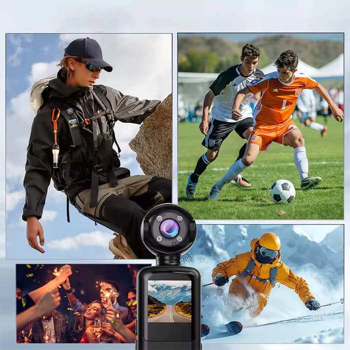 Action Camera 1080p Full HD WiFi con Rilevamento Movimento