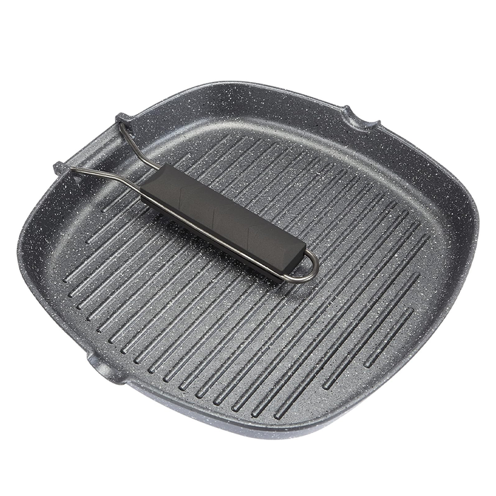 Bistecchiera Grill con Manico Pieghevole