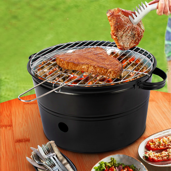 Barbecue a Carbonella Portatile con Griglia