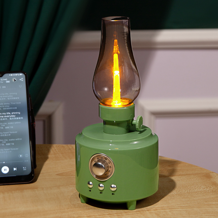 Lampada LED Cassa Bluetooth Retrò Portatile